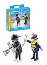playmobil 71804 Duo Pack Poliziotto e Scassinatore Playset per Bambini da 3+ anni