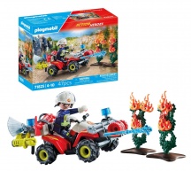 playmobil 71825 Quad dei Pompieri Playset per Bambini da 4+ anni