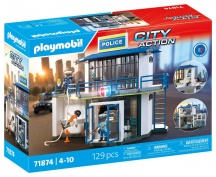playmobil 71874 Centrale di Polizia: Sala Investigativa Playset per Bambini da 3+ anni
