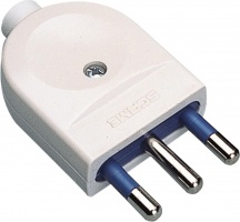 Polypool 461 Spina elettrica 16A 2P+T 250 V bianca