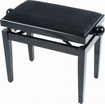 Quiklok PB010BK Sgabello Pianoforte antico Panchetta classica in Legno Nero