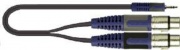 Quiklok RKSA194-5m Cavo ROKSOLID  j.3.5st-2 xlrf Nero. Blu. Grigio RKSA194-5