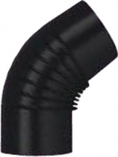 Save Fumisteria 3834g3880 Gomito Legna 45� Classic Nero Opaco cm 13