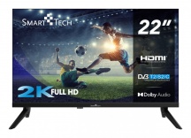 Smart Tech 22FN01V TV 22" Full HD LED DVB-T2CS2 Dolby Audio HDMI Classe E Nero