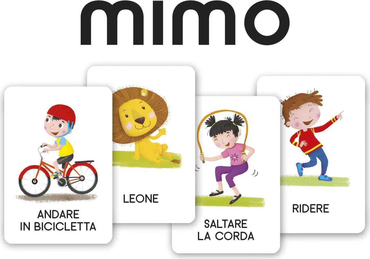 Clementoni 4 in 1 (Mimo, Unico, Rubamazzo, 10 Famiglie) Carte