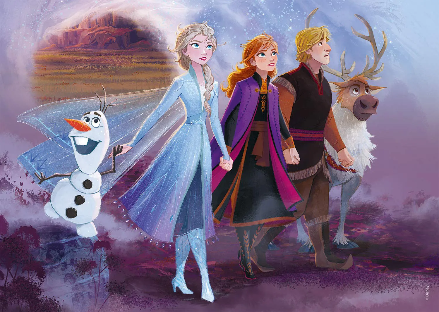 Clementoni Disney Frozen 2 - Puzzle 2x20 Pezzi per Bambina da 3+ Anni -  24773