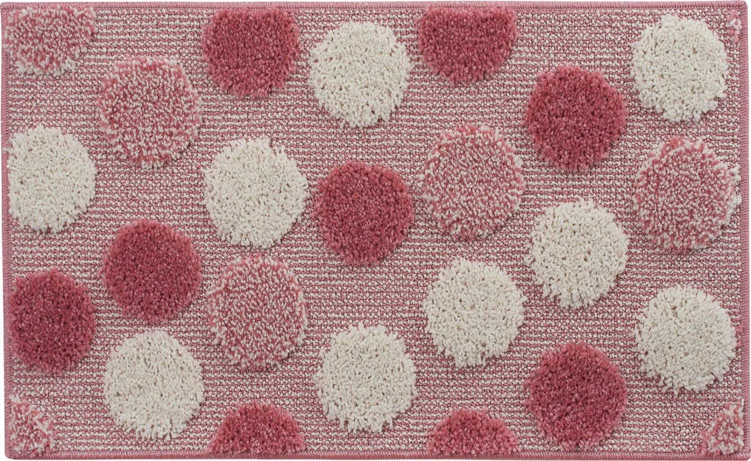 Tappeto Bagno cm 50x80 Saliscendi Doccia Sottofondo antiscivolo colore Rosa  - Ios