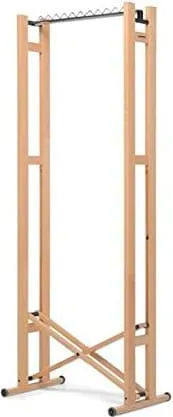 Foppapedretti Stand appendiabiti pieghevole con Ruote Stender 66x43x177 cm  in legno colore Naturale - 415303 Snake 60