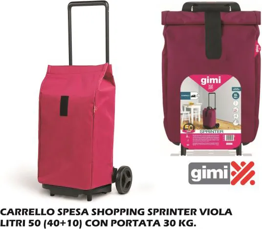 GIMI Carrello Spesa Sprinter Viola - GM025820