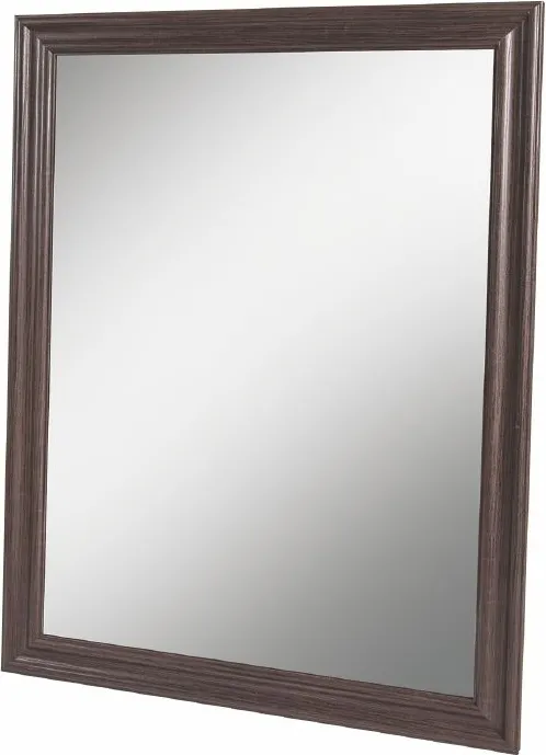 Galileo Specchio da muro cornice in legno wengè 50x70 cm - 5901033