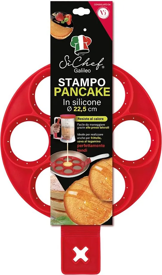 Galileo Stampo pancake 22,5 cm in silicone SìChef - 5907563