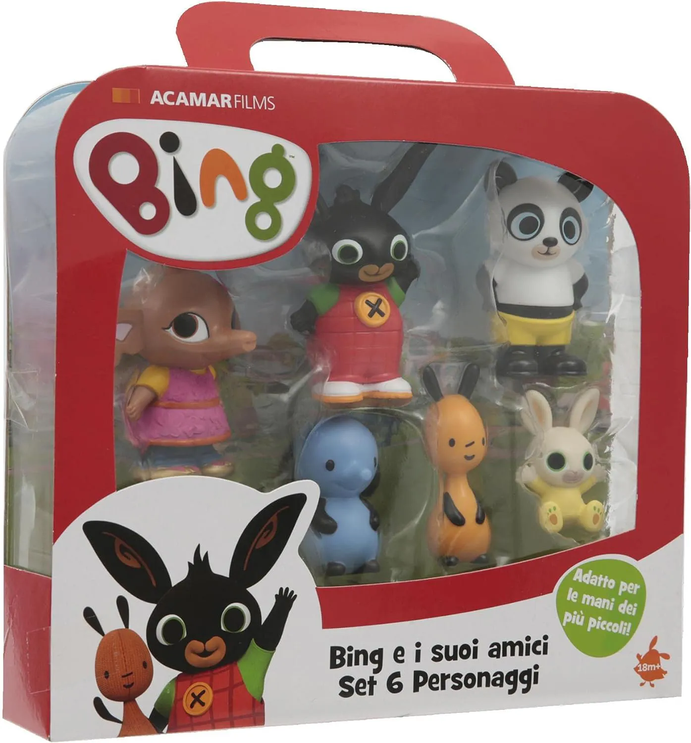 Giochi Preziosi Bing Set 6 Personaggi Action Figure per Bambini da 18+ Mesi  - BNG07000