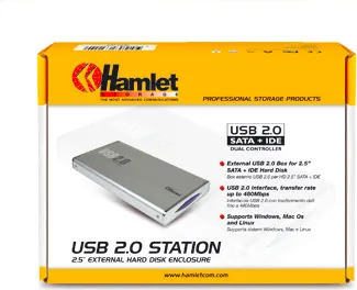 IDE USB 2.0 Box 2,5 SATA Hamlet HXD2CCUU 