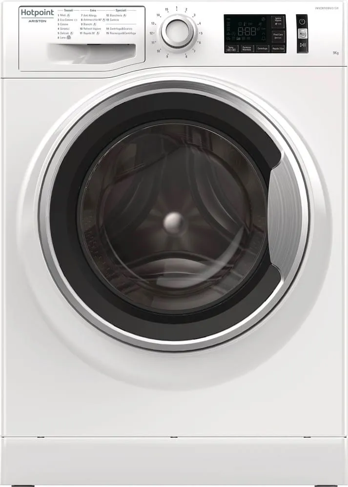 Hotpoint NR649GWSA lavatrice Libera installazione Caricamento frontale Bianco 9 kg 1400 Giri/min A+++
