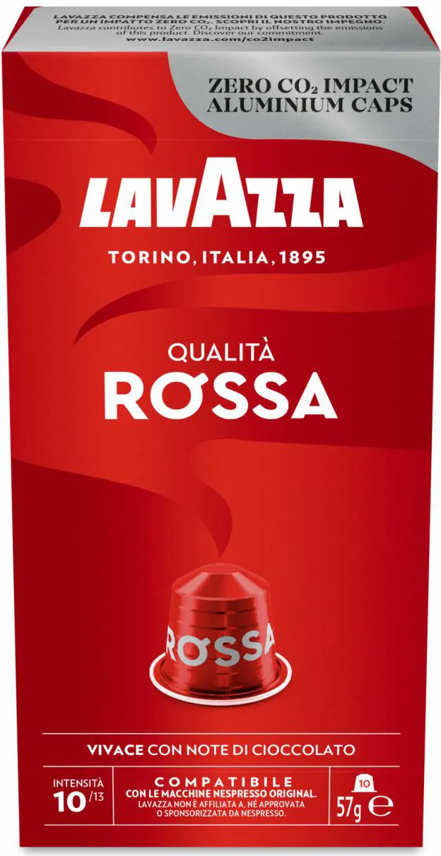 LAVAZZA Capsule Caffè Compatibili Nespresso® Qualità Rossa Confezione da 10  pz - 7004