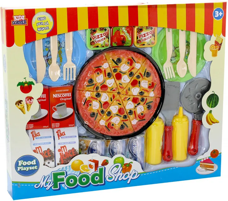 Maggio 3 Set Pizza Tagliabile con Accessori Playset per Bambini da