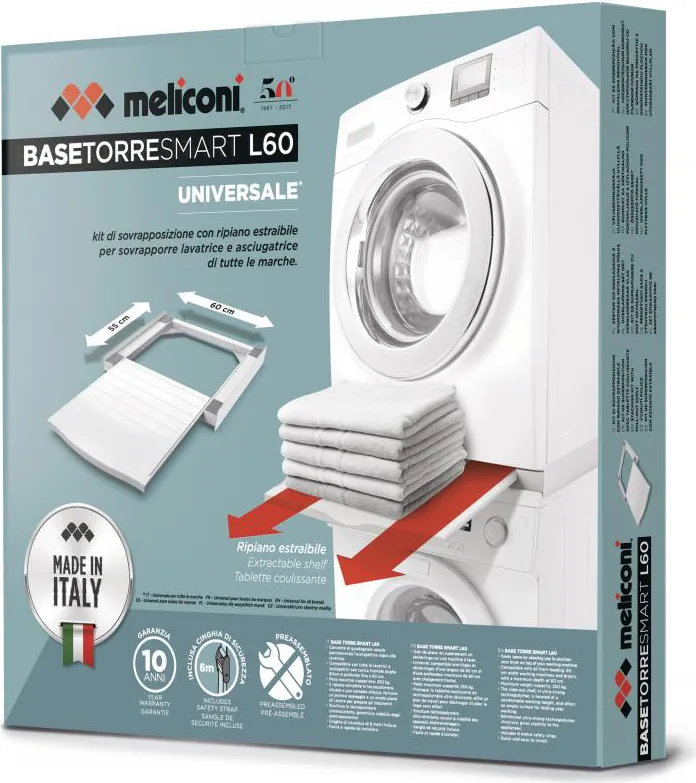 Meliconi Kit impilaggio Lavatrice e Asciugatrice L60 - 656113