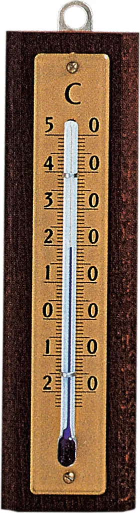 Termometro per esterno in legno dimensioni 12x3 cm - 101119