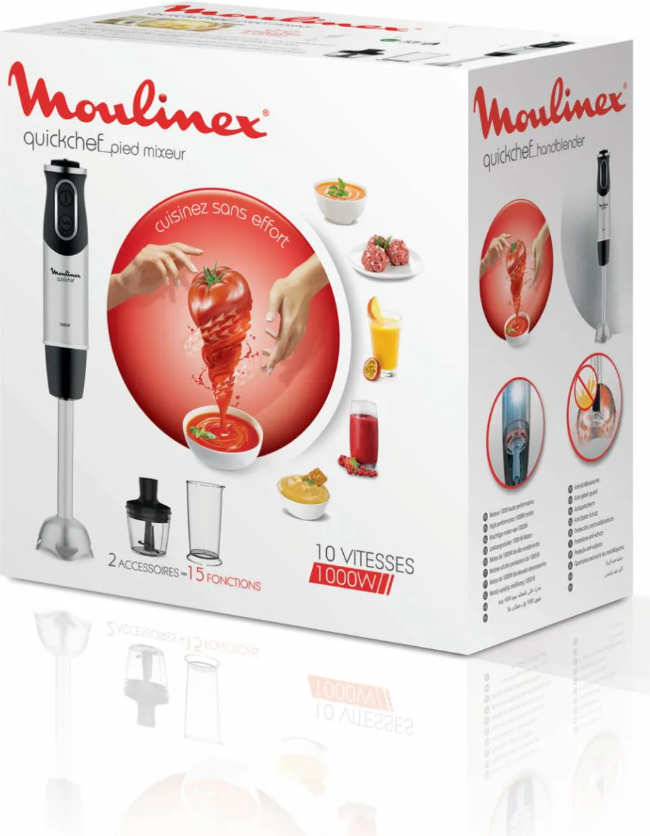 Frullatore a Immersione Minipimer 1000 W Moulinex DD6578 Prezzo in
