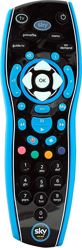 Telecomando Sky Mini Compatibile My Sky colore Nero / Blu - SKY716VR46 Moto  GP