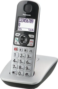 Panasonic Telefono Cordless DECT con Vivavoce e Amplificazione del Volume -  KX-TGE510JTS