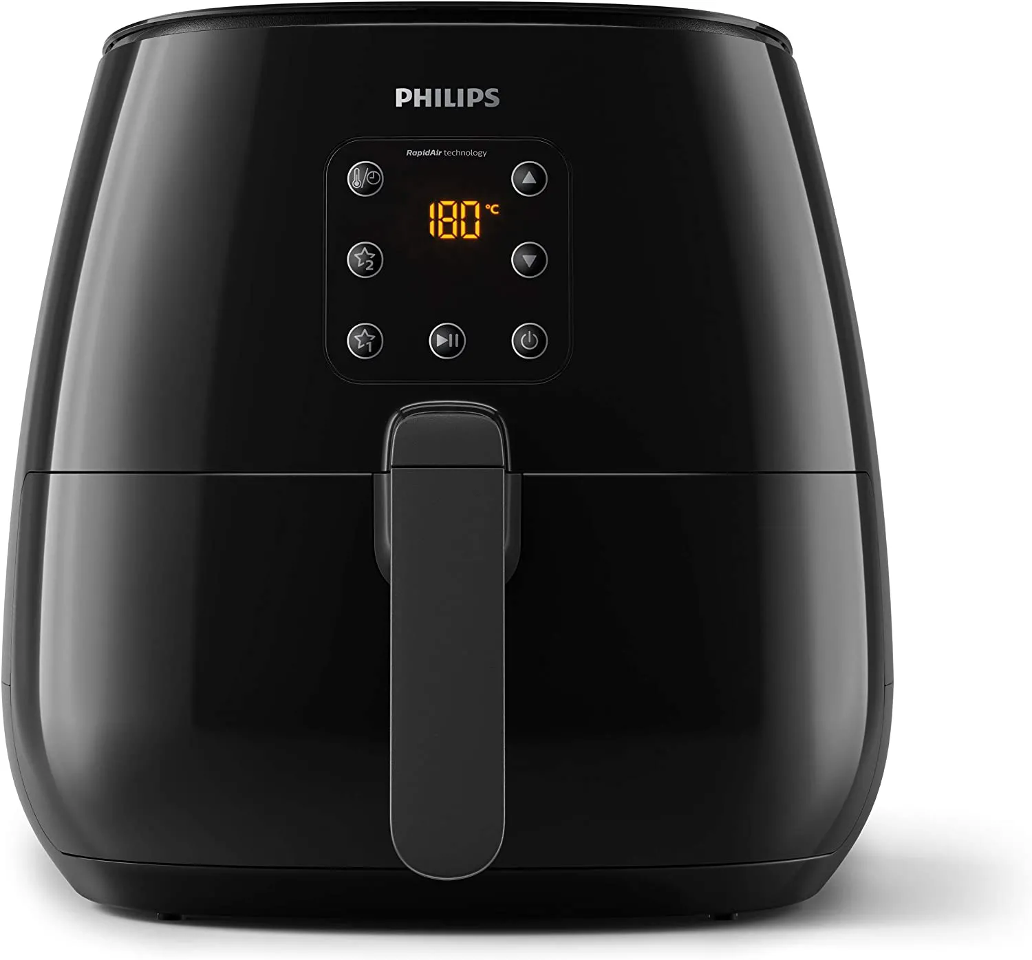 Philips Friggitrice ad Aria Capacità 3 Litri Potenza 1900 Watt MuLti cooker  Xl 5 Porzioni Digitale - HD9262/90