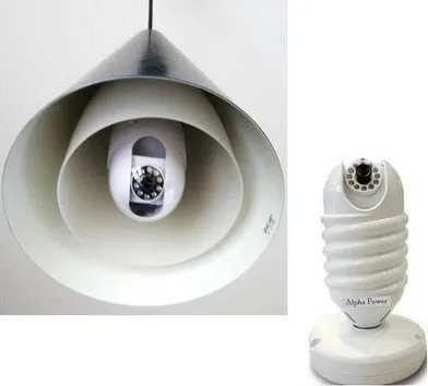 Powerline Telecamera Videosorveglianza IP Camera Wifi Lamp Smart Power Eye  Telecamera IP tipo Lampada - EGP02
