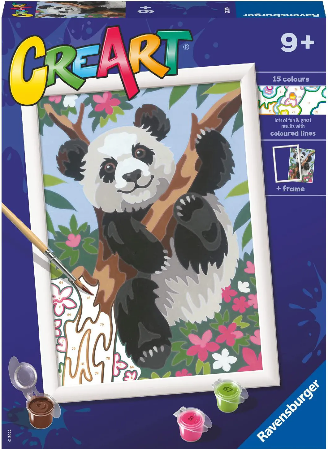 Ravensburger CreArt Serie D: Panda da Dipingere Gioco Creativo Per Bambini  da 7+ Anni - 20261