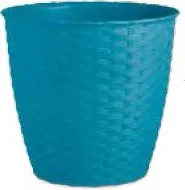 STEFANPLAST Vaso per piante e fiori in plastica per Interni / Esterni  Portavaso Coprivaso cm 14x12,8h colore Tortora - Linea Natural - 73454