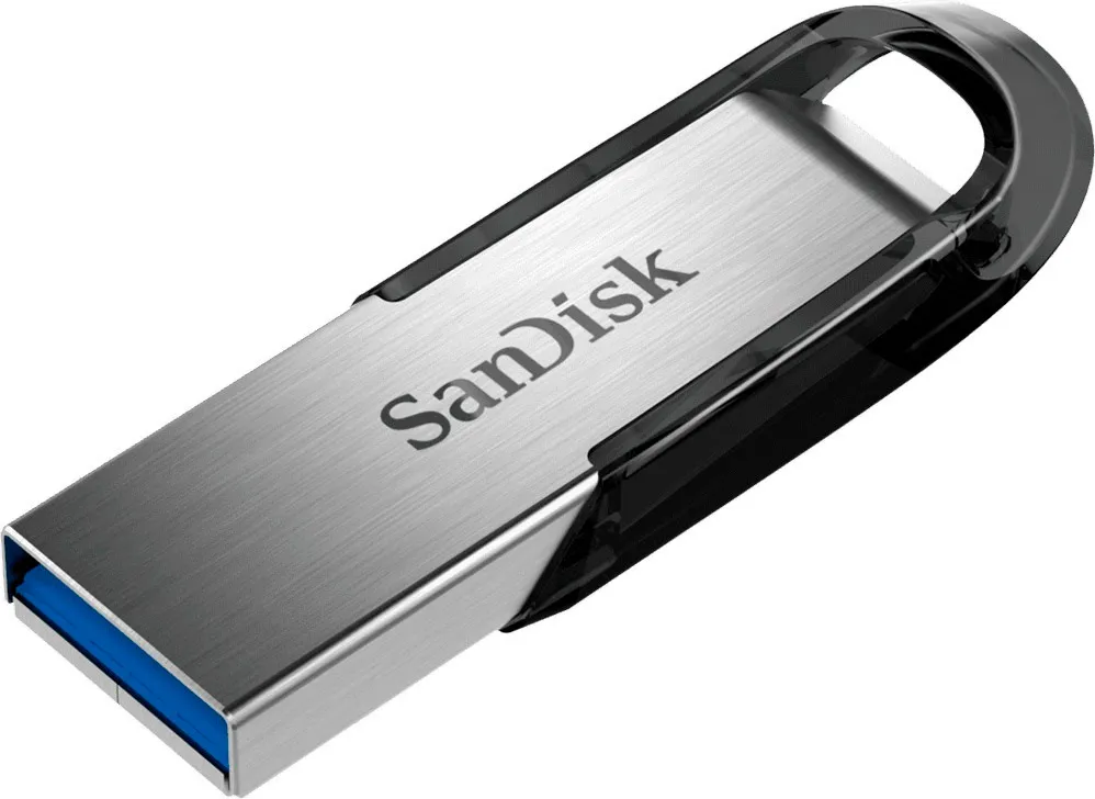 Sandisk Chiavetta USB Memoria Pen Drive 128 gb USB 3.0 colore Nero / Silver  - SDCZ73-128G-G46 Ultra Flair