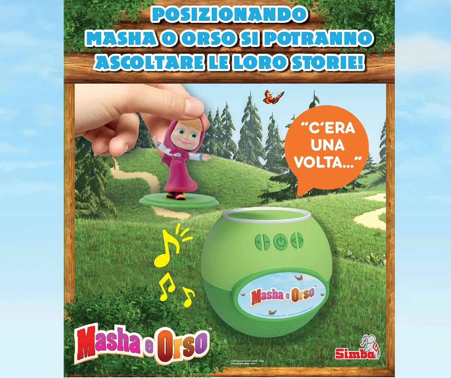 Simba Masha e Orso Masha Racconta Storie Playset Per Bambini da 3+ Anni -  7101100076