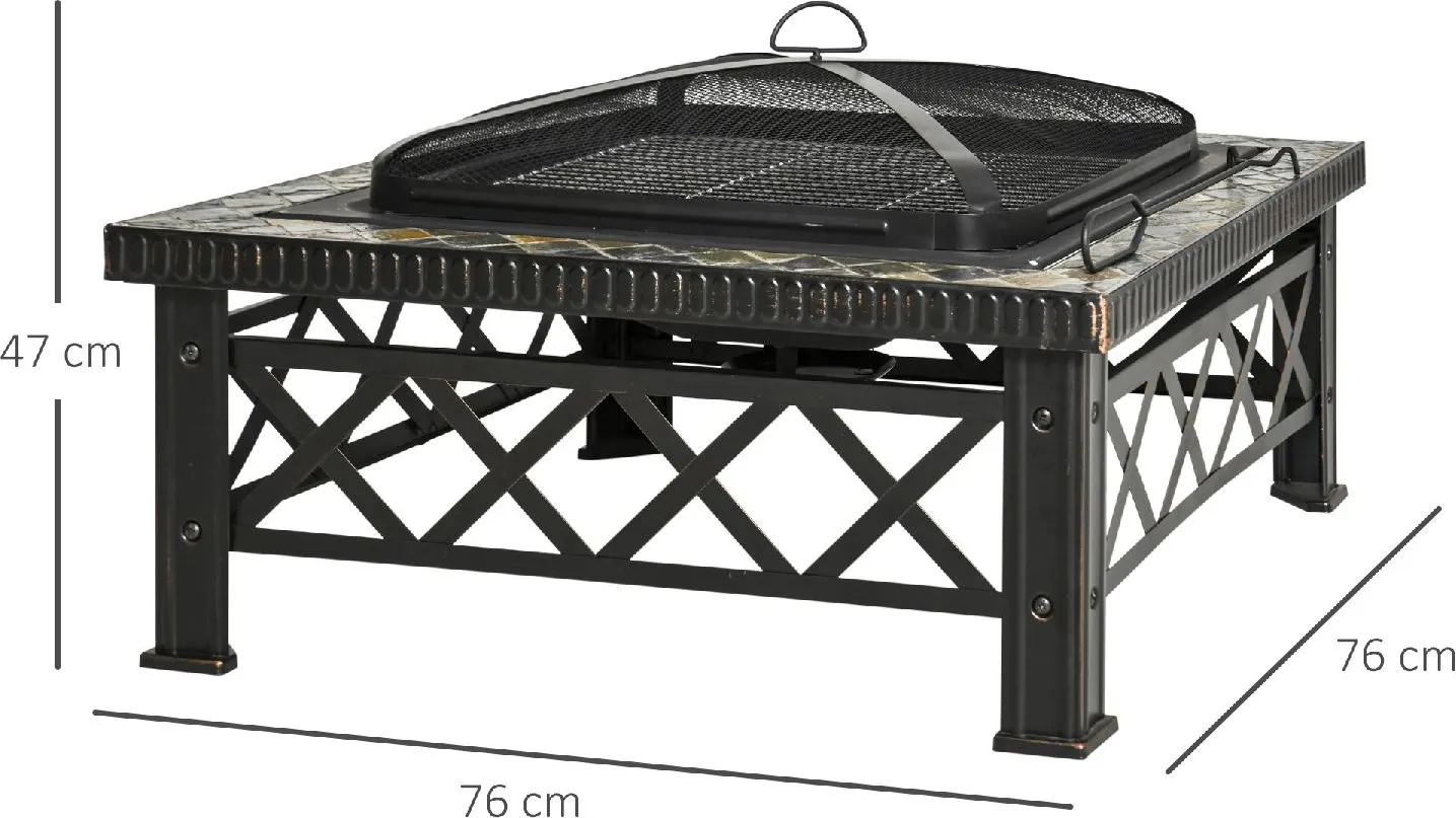 Griglia barbecue bbq paracenere 40x40cm regolabile per camino grigliata  520.G : : Giardino e giardinaggio