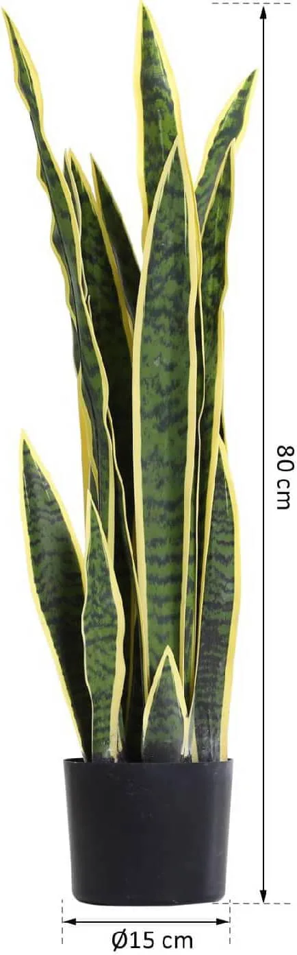 Sanseveria Piccola West Artificiale con Vaso h 70 cm, by EDG
