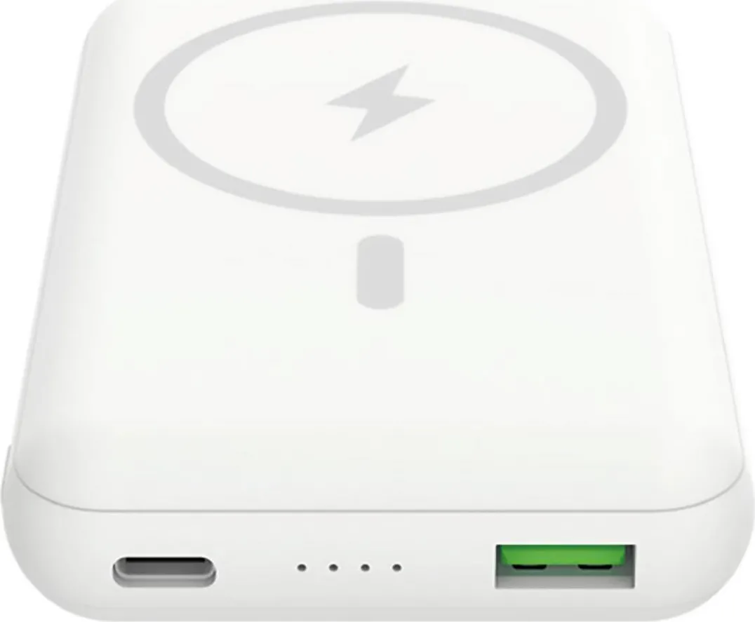 celly Batteria portatile 10000 mAh Carica wireless Bianco MAGPB10000WH