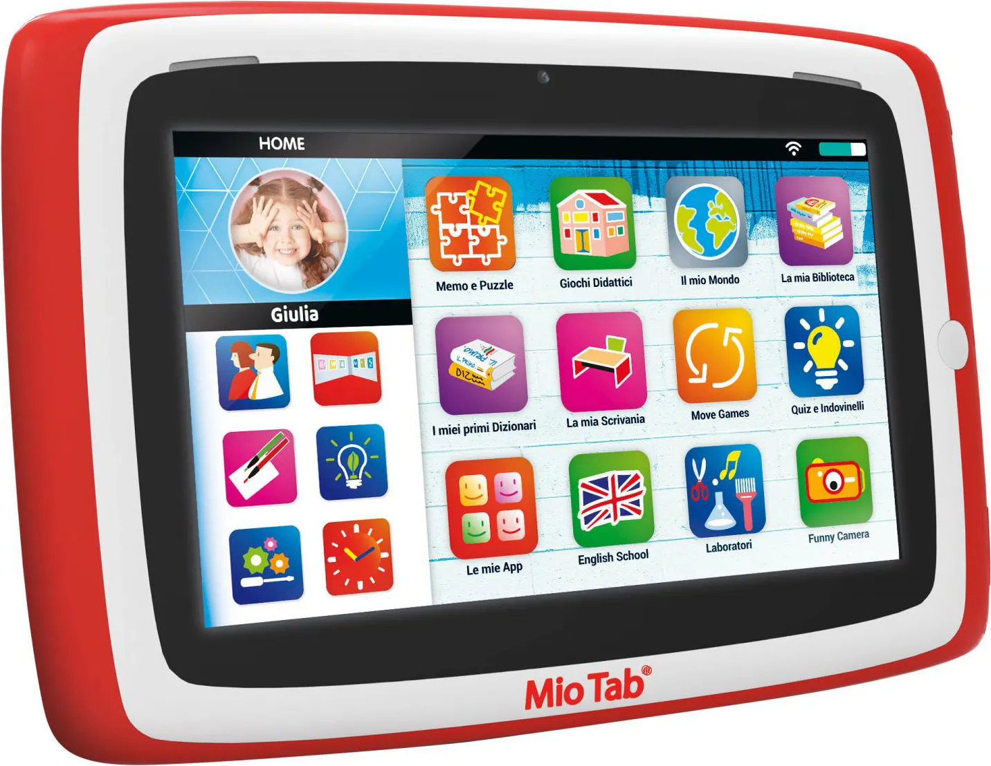 lisciani Tablet per Bambini 6 - 12 anni 7 Pollici Wi-Fi 2 GB Ram Android 9  con fotocamera Mio Tab 7 Smart Kid - 97012