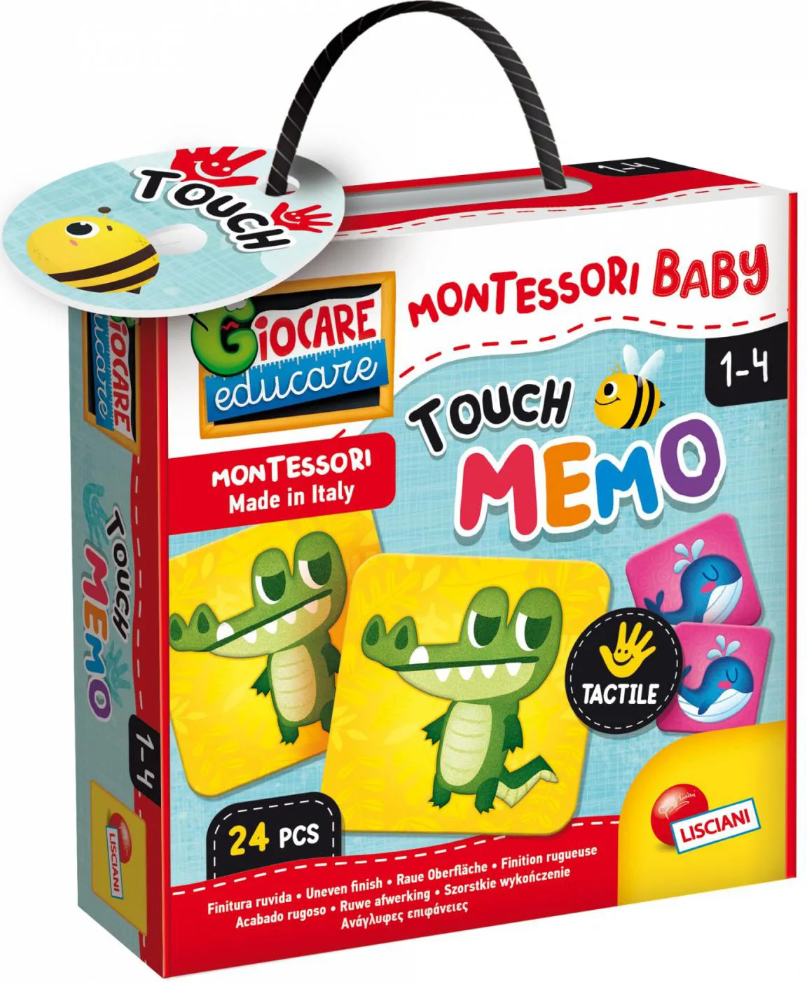 lisciani Gioco Educativo Montessori Baby Touch Memo Per Bambini 1-4 anni -  92703