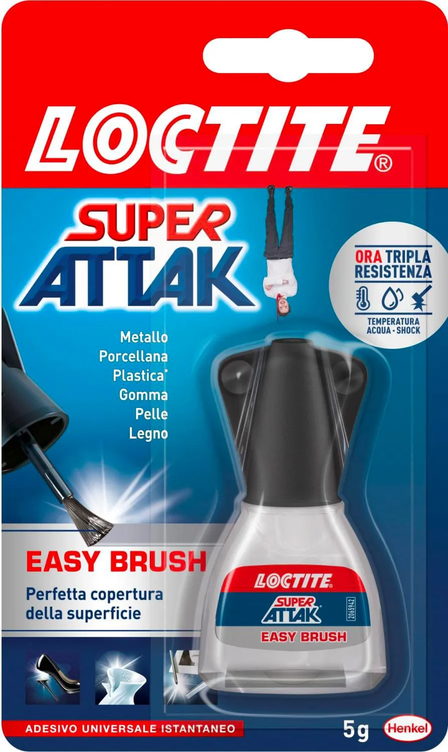 Loctite Adesivo istantaneo universale Super Attak Easy Brush 5 gr. - 862096