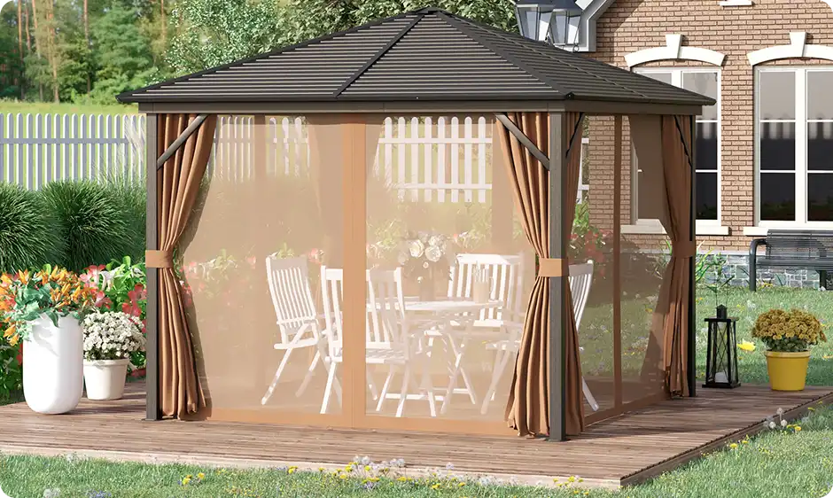 Gazebo in alluminio